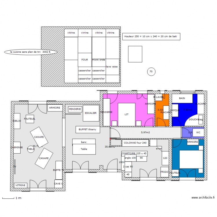 ST MITRE  THIERRY CUISINE 3.4  2 chambres. Plan de 0 pièce et 0 m2
