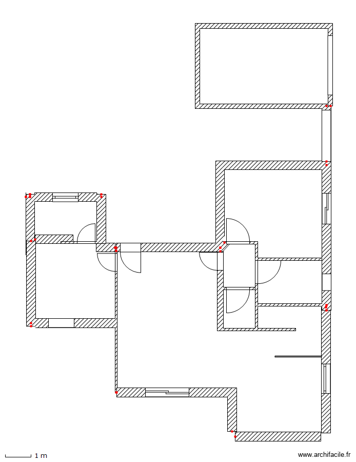 Seb Genet. Plan de 1 pièce et 18 m2