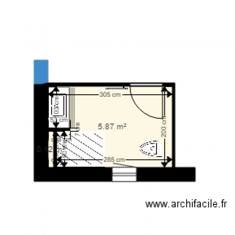 salle EAU RC 0218. Plan de 0 pièce et 0 m2