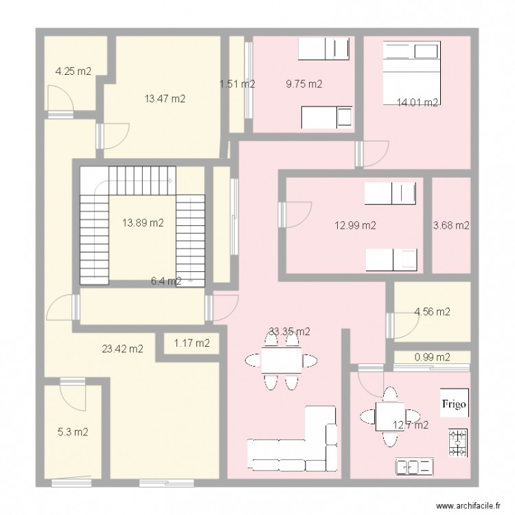 appartement model3ch corniche. Plan de 0 pièce et 0 m2