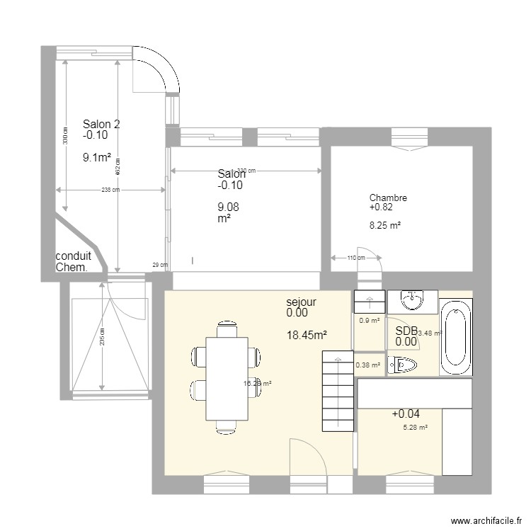 Maison AL et L REZ  EDL. Plan de 0 pièce et 0 m2