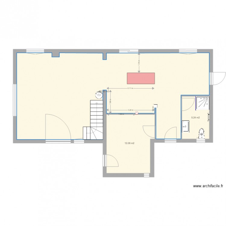 Grange 2016 RDC sansmeubles. Plan de 0 pièce et 0 m2