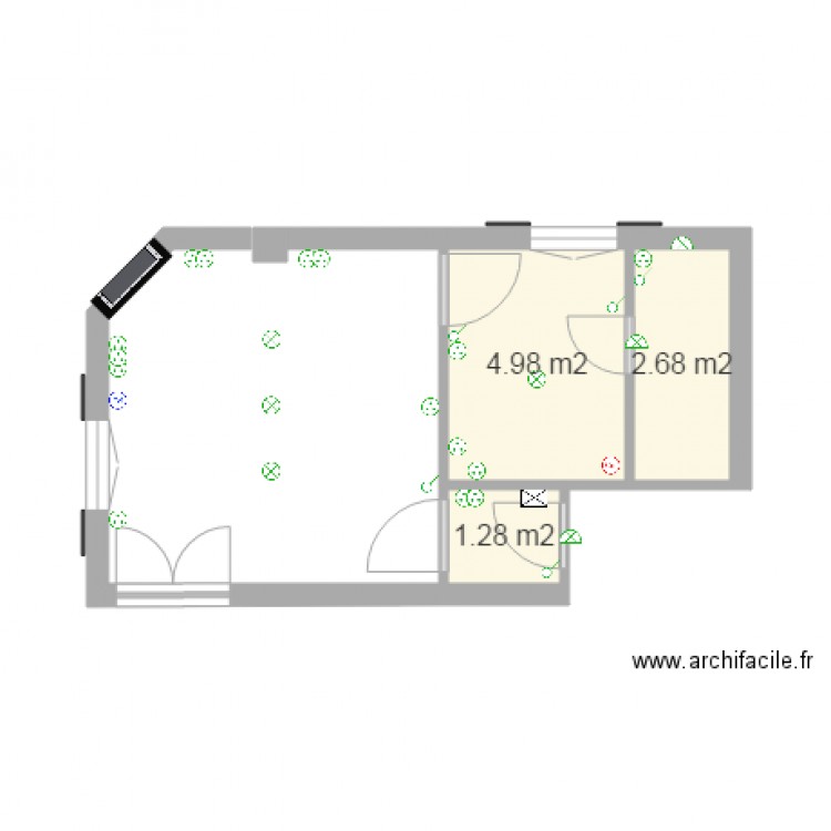 Appartement 1 Initial  Electricité. Plan de 0 pièce et 0 m2
