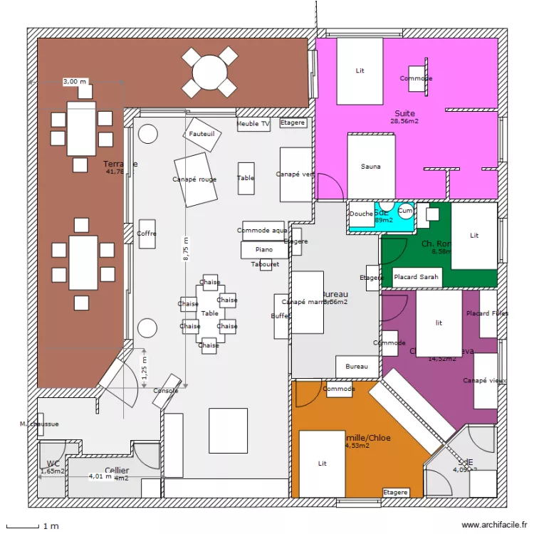 Maison 152m3 modif sarah. Plan de Maison 152m3 modif sarah. Plan de