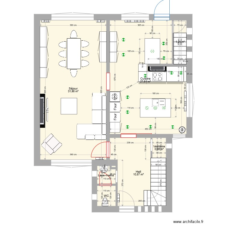 Maison Résistance V11. Plan de 40 pièces et 379 m2