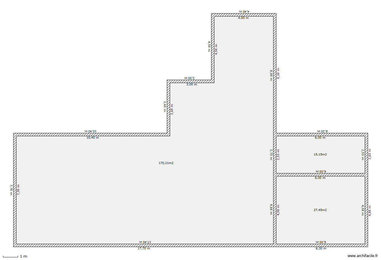 Ensemble MURS. Plan de 3 pièces et 213 m2