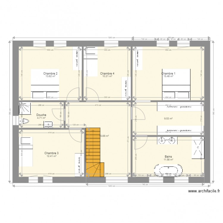 Remy Colard plan étage 2. Plan de 0 pièce et 0 m2