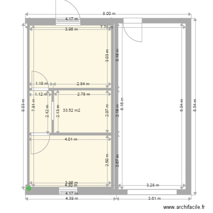 extension garage 8x8. Plan de 0 pièce et 0 m2