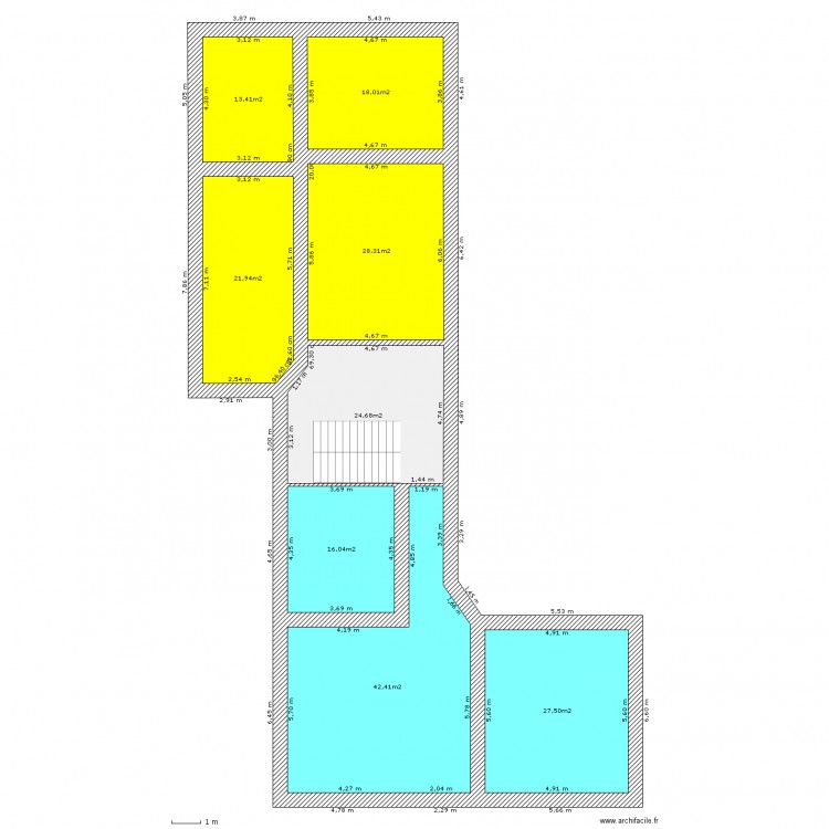 premier etage. Plan de 0 pièce et 0 m2