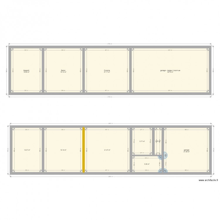petite maison RDC 3 etage1. Plan de 0 pièce et 0 m2