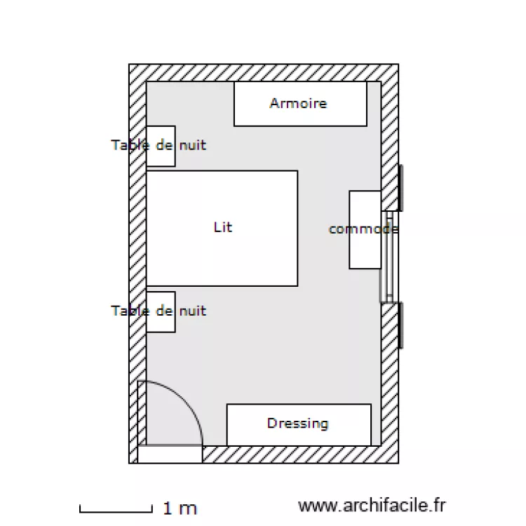 Chambre 3. Plan de Chambre 3. Plan de