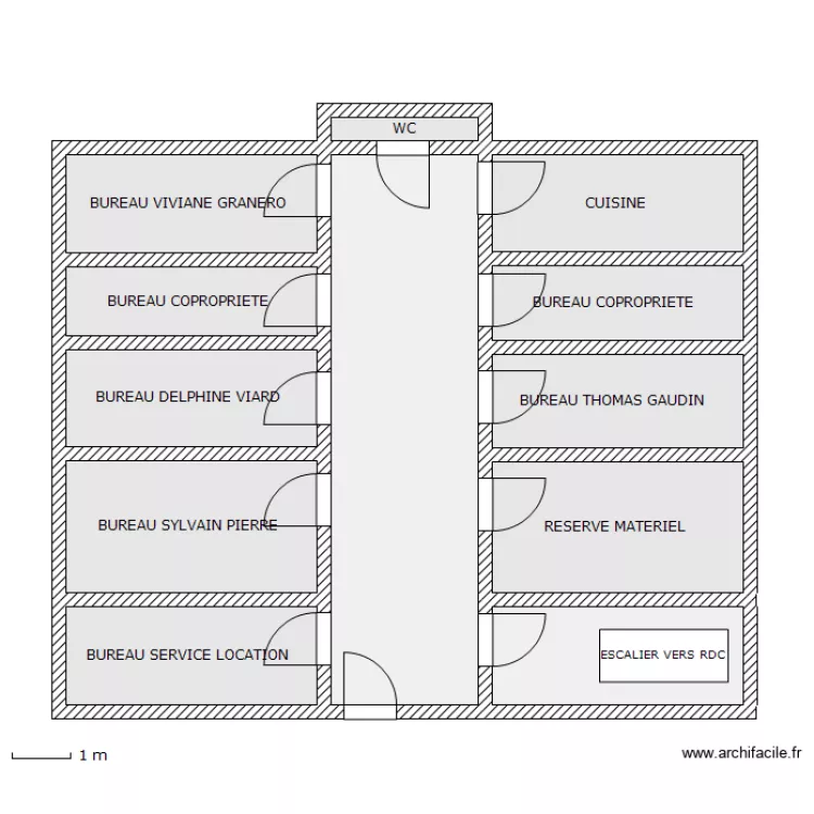 PLAN 1 ER ETAGE. Plan de PLAN 1 ER ETAGE. Plan de