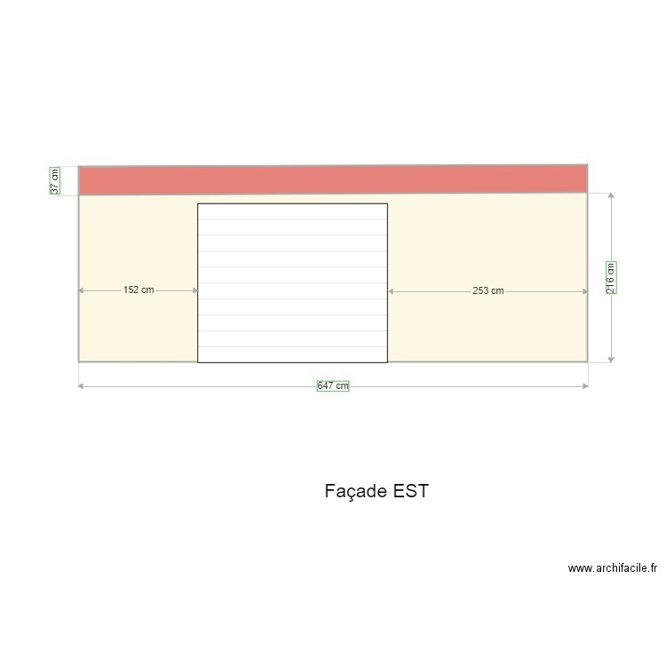 Local stockage façade EST. Plan de 0 pièce et 0 m2