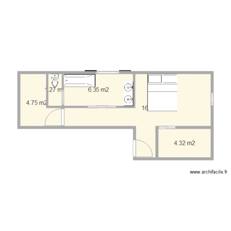 étage jacote 2. Plan de 0 pièce et 0 m2