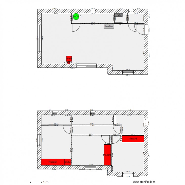 Maison sans meubles. Plan de 0 pièce et 0 m2
