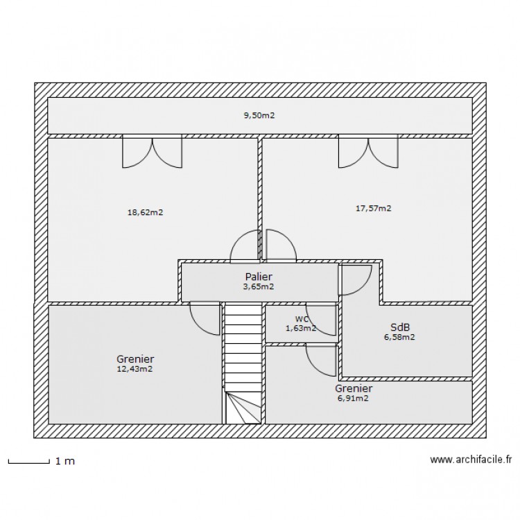 Cornouaille-Etage-Copie. Plan de 0 pièce et 0 m2