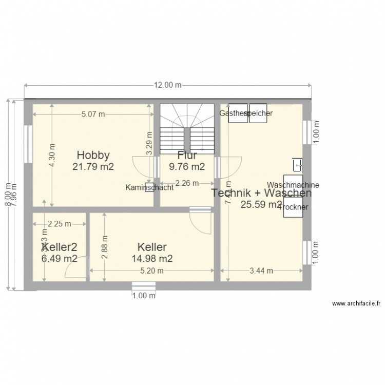 Haus LAIM KG 8x12. Plan de 0 pièce et 0 m2