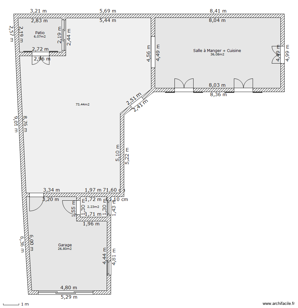 Pavillon de Charme à Tavel. Plan de 5 pièces et 145 m2
