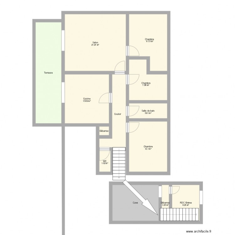 AppartementG. Plan de 0 pièce et 0 m2