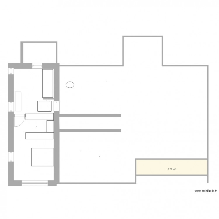 CREATION Projet Interieur Etage choix 3. Plan de 0 pièce et 0 m2
