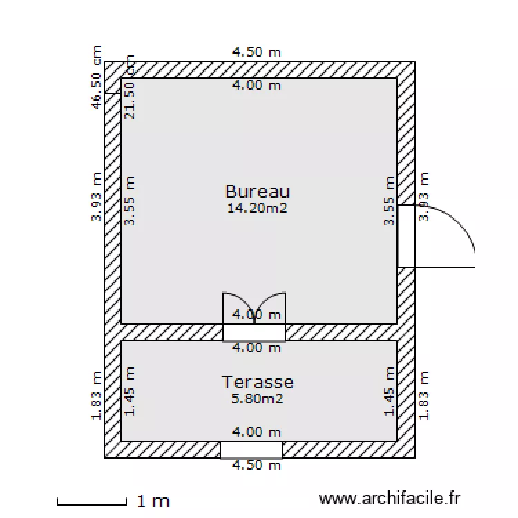 Local (Anse des muriers). Plan de Local (Anse des muriers). Plan de
