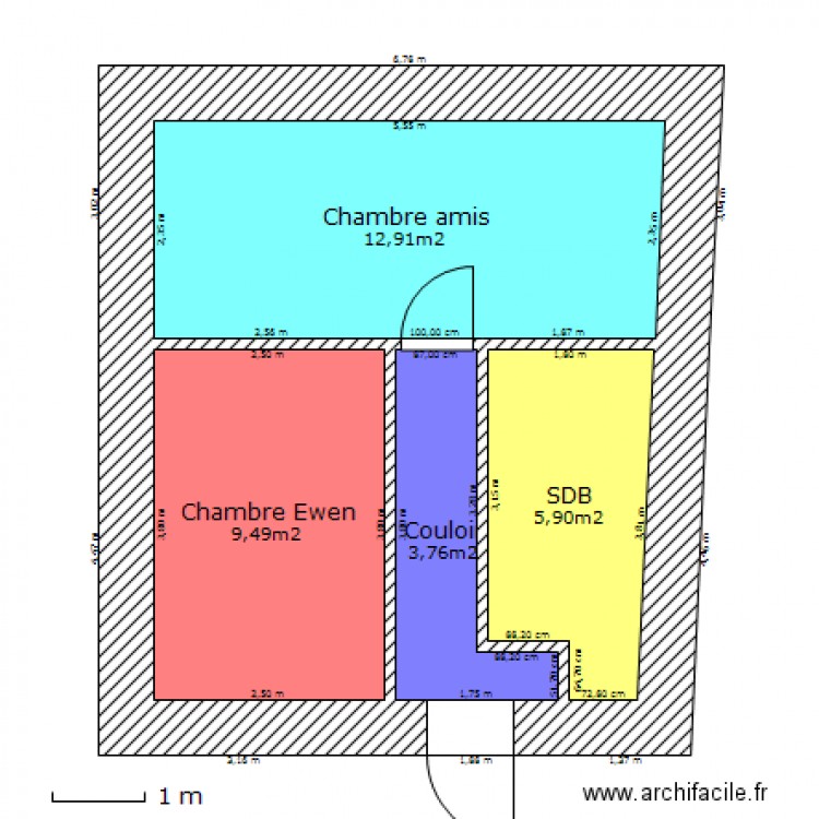 Extension maison . Plan de 0 pièce et 0 m2