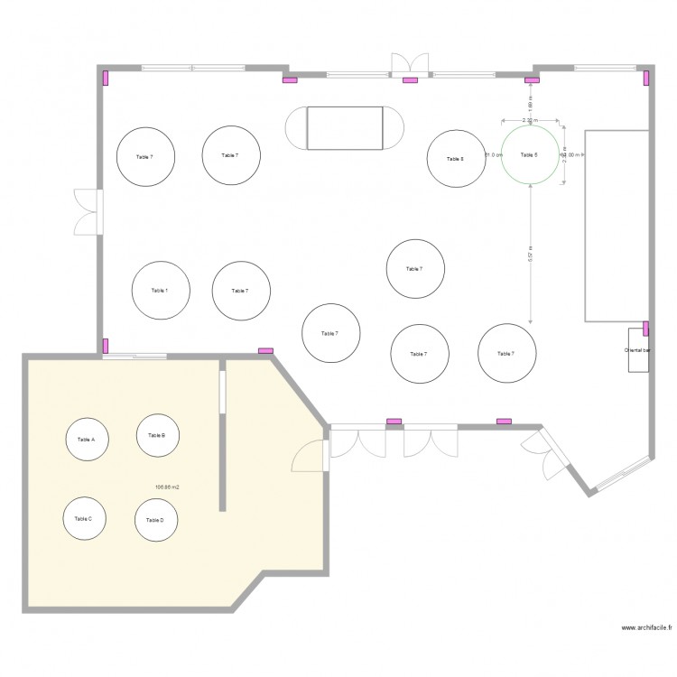 Plan de la salle1. Plan de 0 pièce et 0 m2