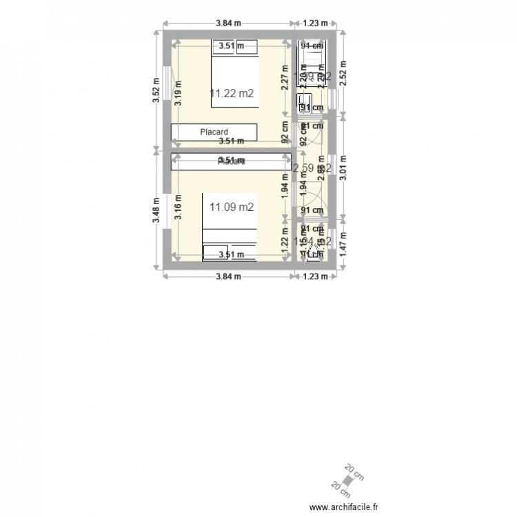 Agrandissement Etage 4. Plan de 0 pièce et 0 m2
