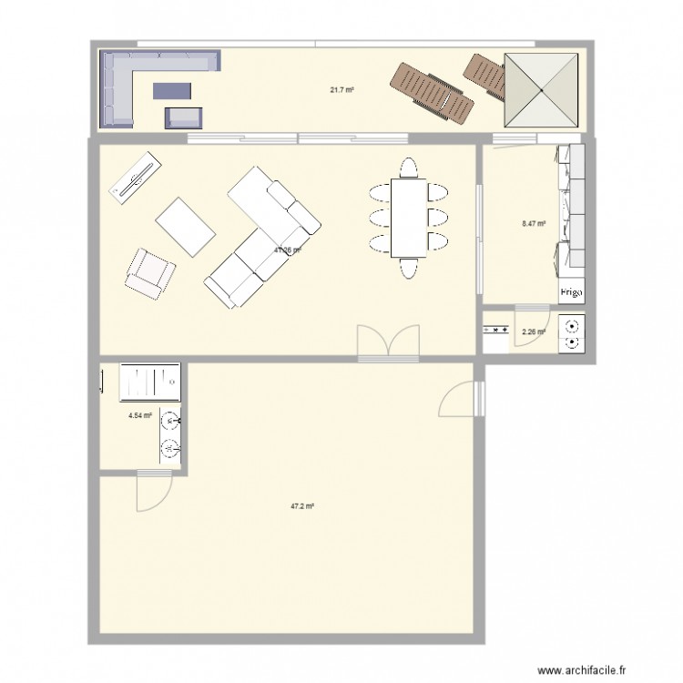 projet plan appartement 4. Plan de 0 pièce et 0 m2