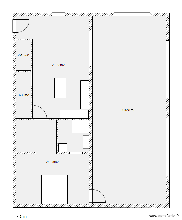 HAUT 22. Plan de 5 pièces et 129 m2