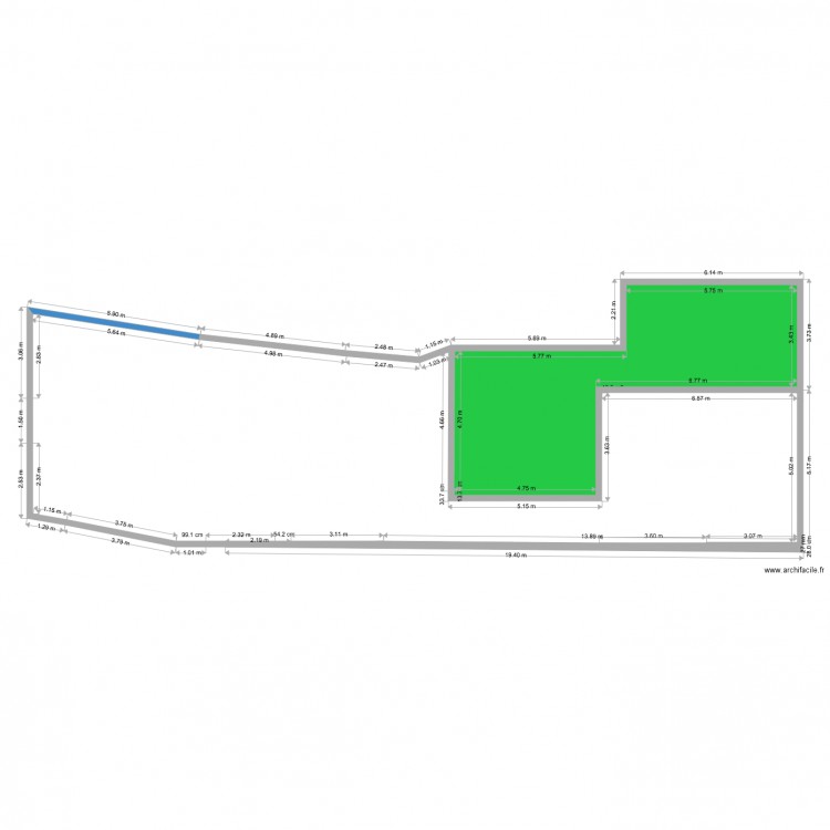 plan extension 2bis avec perpective jardin. Plan de 0 pièce et 0 m2
