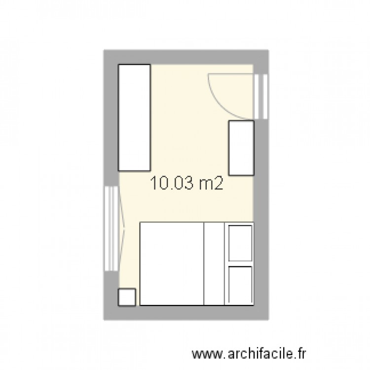 Chambre 1 . Plan de 0 pièce et 0 m2