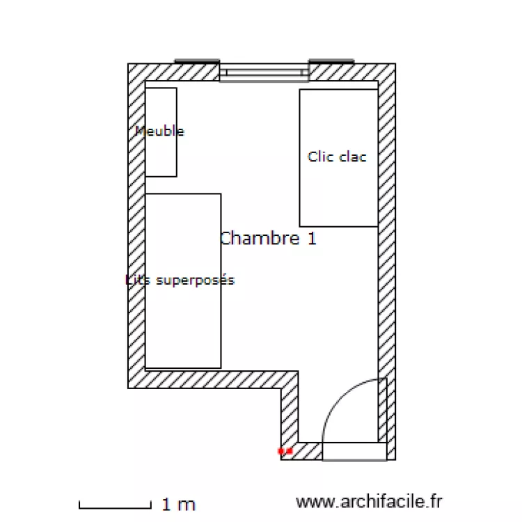Chambre 1. Plan de Chambre 1. Plan de
