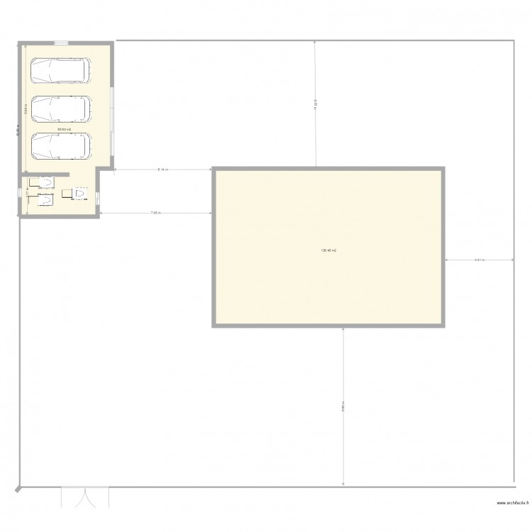 plan garage 4. Plan de 0 pièce et 0 m2