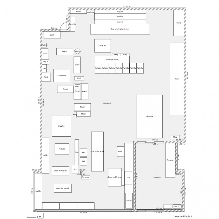 Deuxième étage Stivac. Plan de 0 pièce et 0 m2