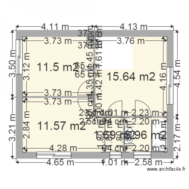 étage massieux SDB. Plan de 0 pièce et 0 m2