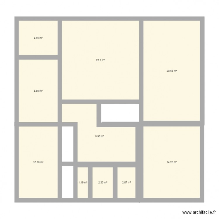 Maison Montbard 1er étage. Plan de 0 pièce et 0 m2