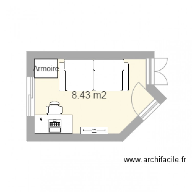 Chambre Nicolas Plan 3. Plan de 0 pièce et 0 m2