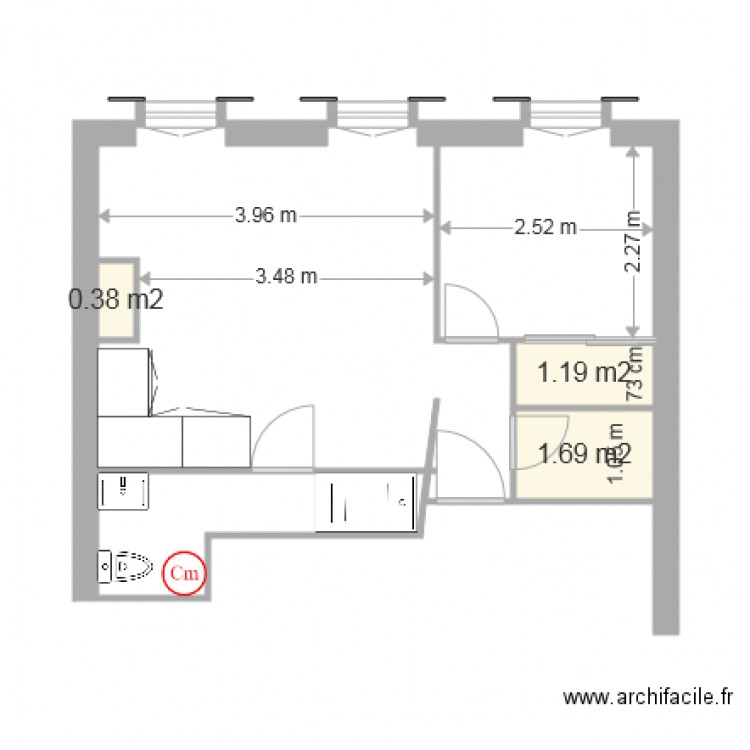 Yannick 2éme étage transformé cotation 2. Plan de 0 pièce et 0 m2