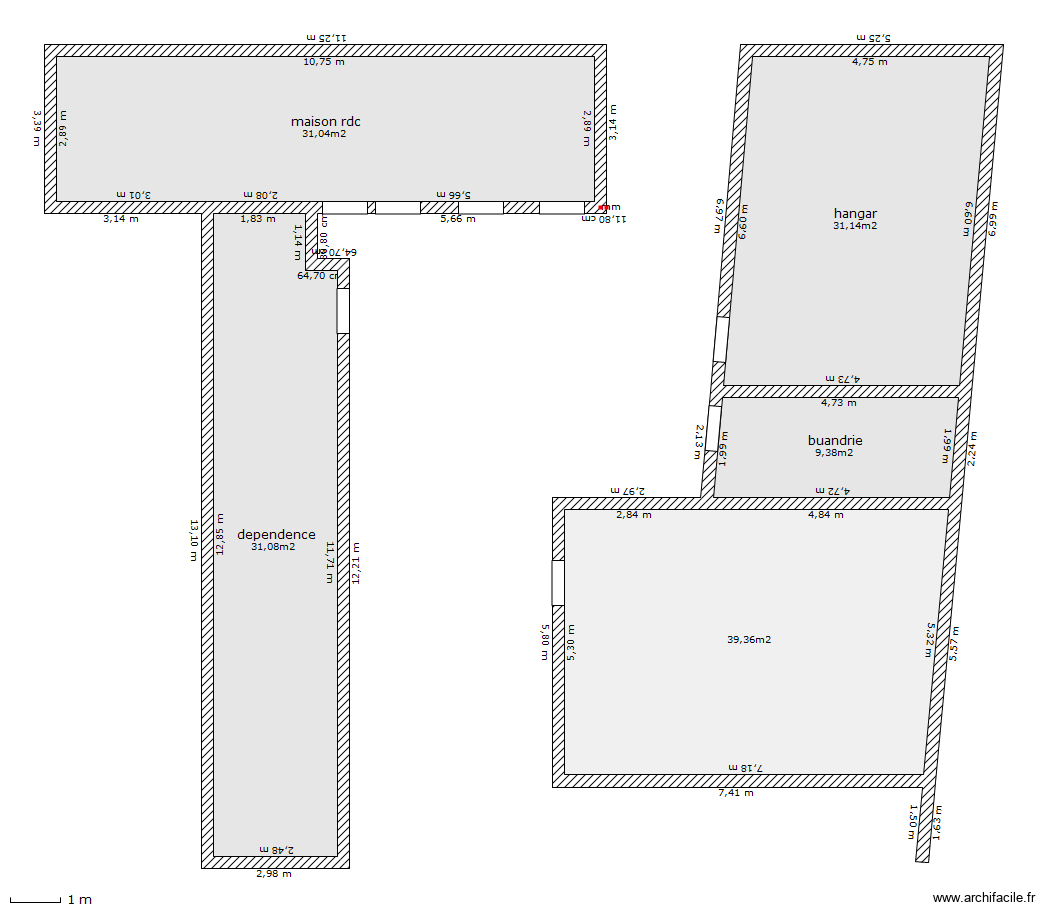 plan maison beugin. Plan de 5 pièces et 142 m2