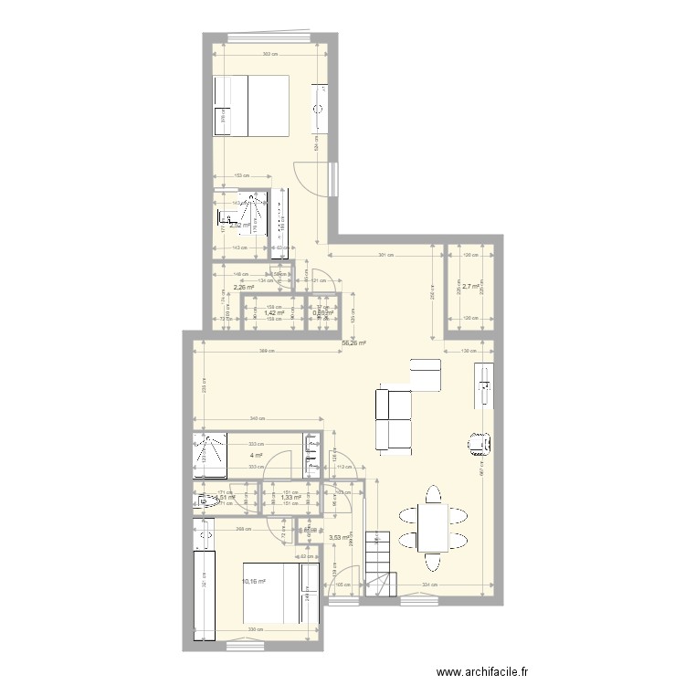 pucchini VERANDA NEW 4 2022. Plan de 11 pièces et 86 m2