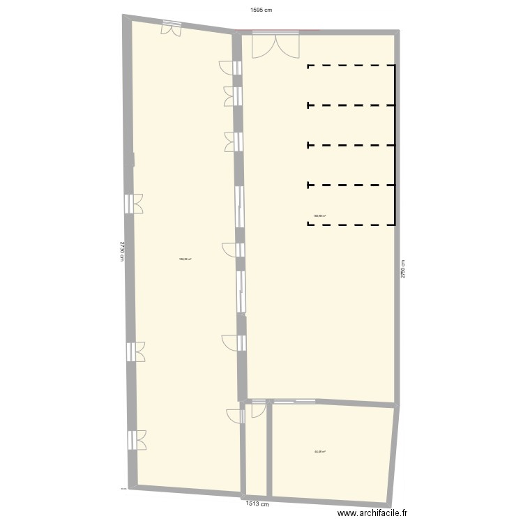 plan cadastre maison Mainvilliers base. Plan de 3 pièces et 384 m2