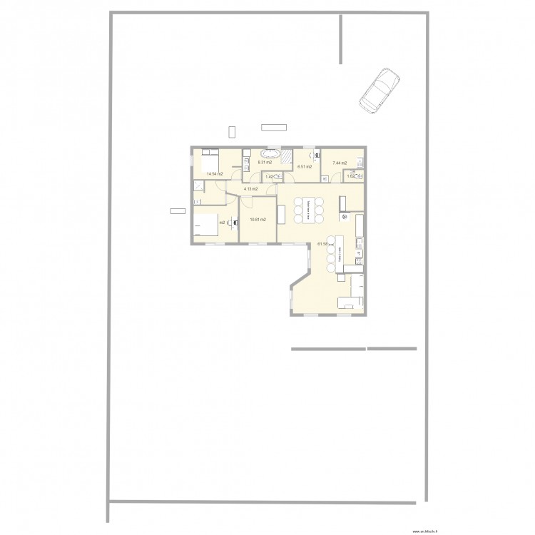 Maison Projet CG03. Plan de 0 pièce et 0 m2