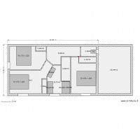 projet maison terrain largeur 10m etage 6 x 10.52