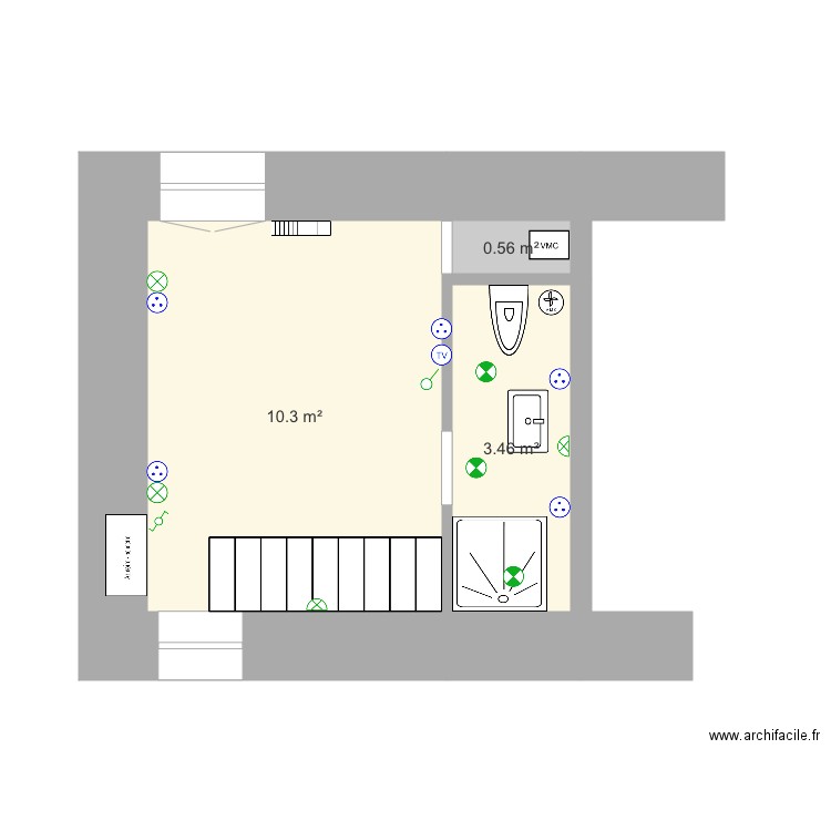Maison20117 étage 2. Plan de 0 pièce et 0 m2