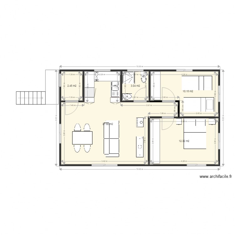casa b. Plan de 0 pièce et 0 m2