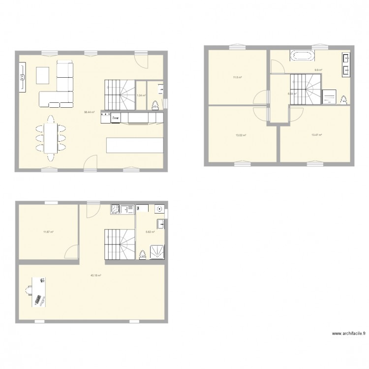 House Alfortville V2. Plan de 0 pièce et 0 m2