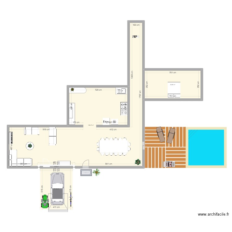 Maison123. Plan de 4 pièces et 182 m2