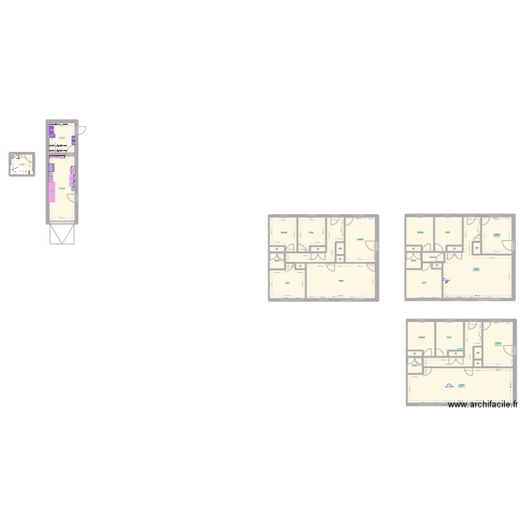 Chambre1-Vergnes. Plan de 0 pièce et 0 m2