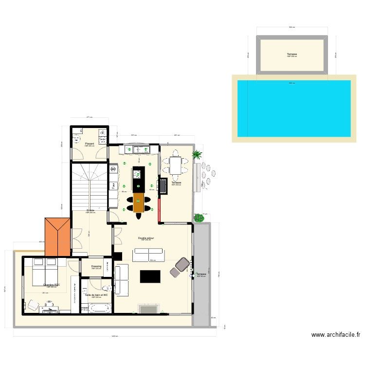 Goldra 2023. Plan de 10 pièces et 145 m2